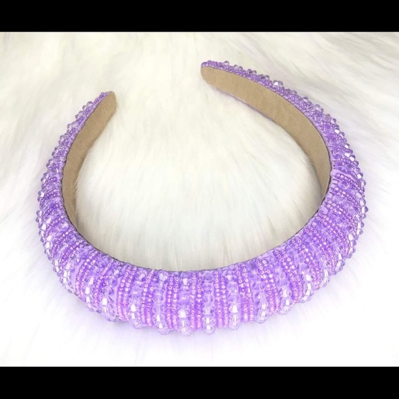 Purple Rhinestone Headband - Picture 1 of 2